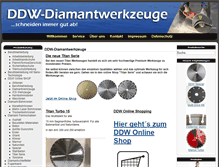 Tablet Screenshot of ddw-diamantwerkzeuge.de